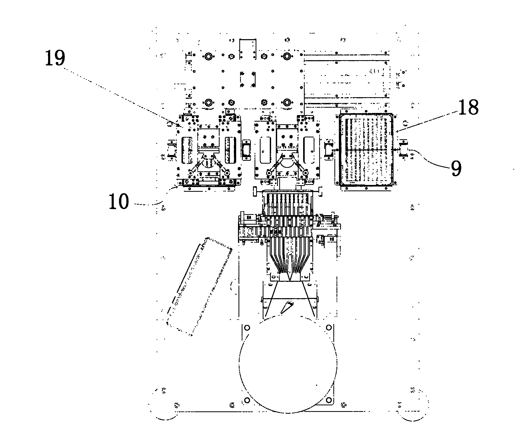 Full automatic packing machine for button cells