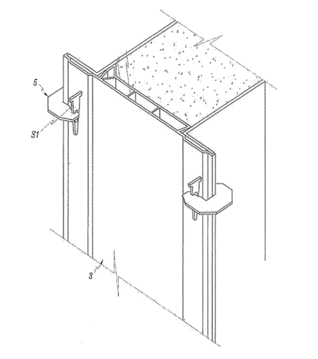 Self-pouring mold system and method of fire-proofing, repairing, and reinforcing using the same