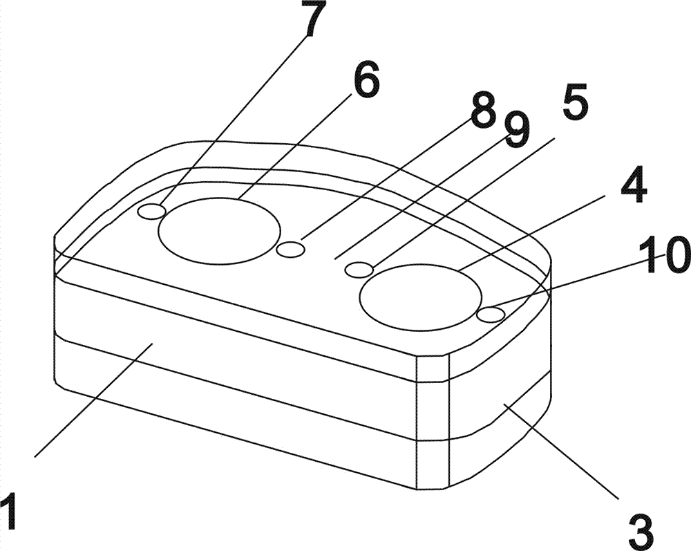 Image capture device for virtual reality glasses and image synthesis system