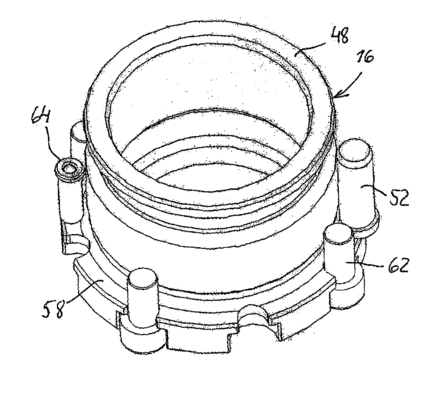 Fixation device for a portable drilling unit