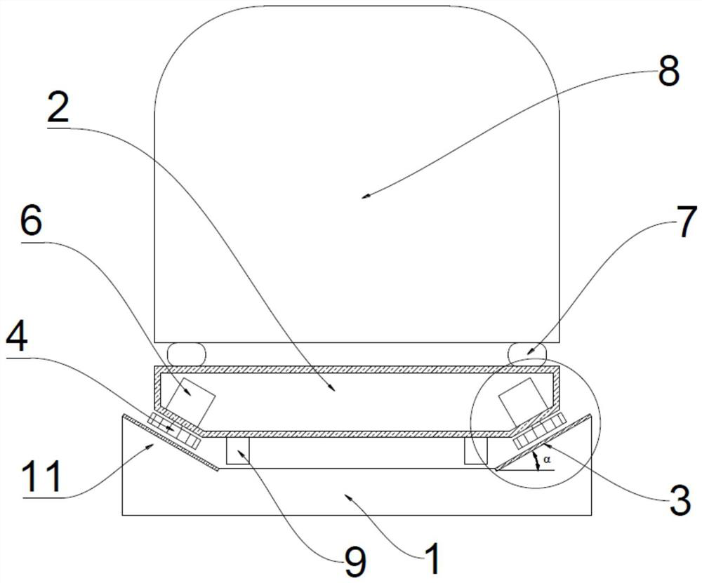 Magnetic levitation device with levitation and guiding functions, magnetic levitation train and magnetic levitation system