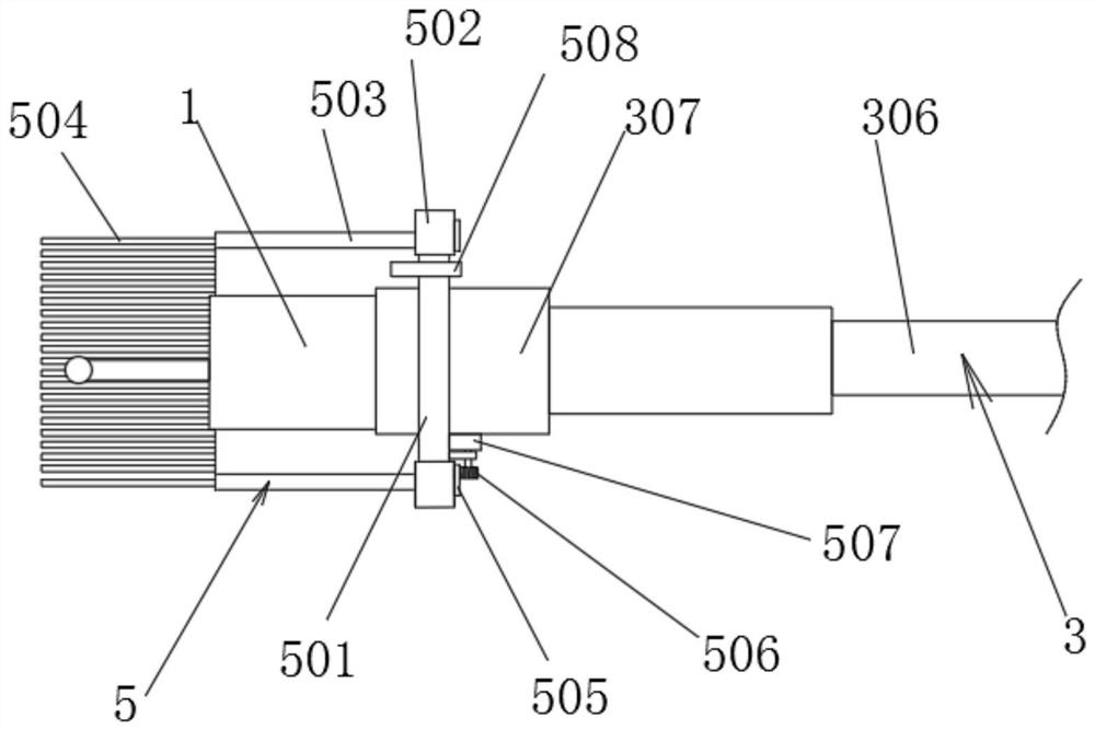 Contact type workpiece wired measuring head for numerical control milling machine