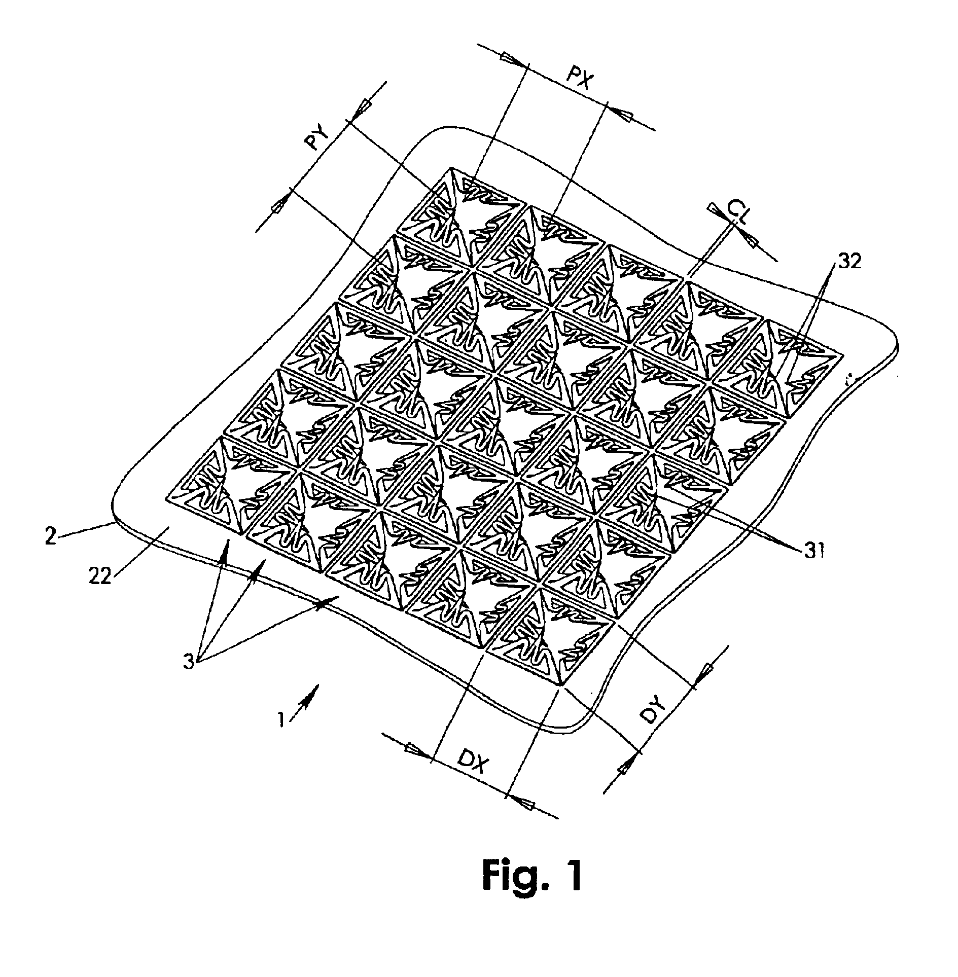 Multipath interconnect with meandering contact cantilevers