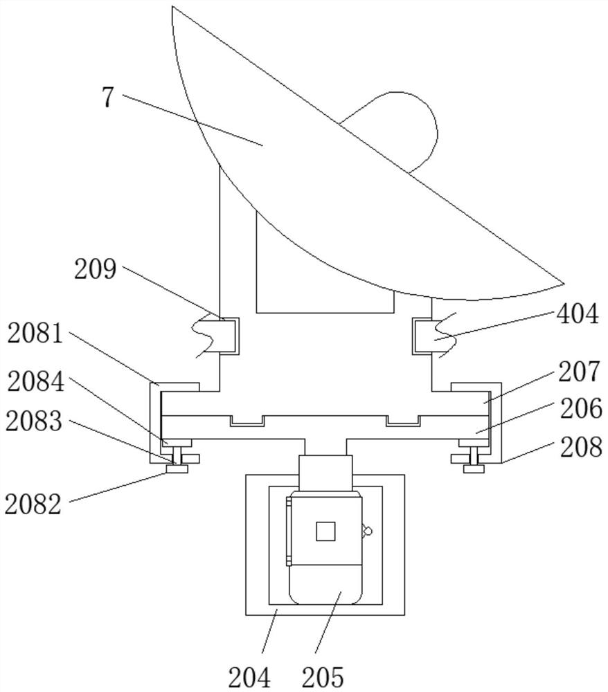 Vehicle-mounted video navigation antenna with damping function