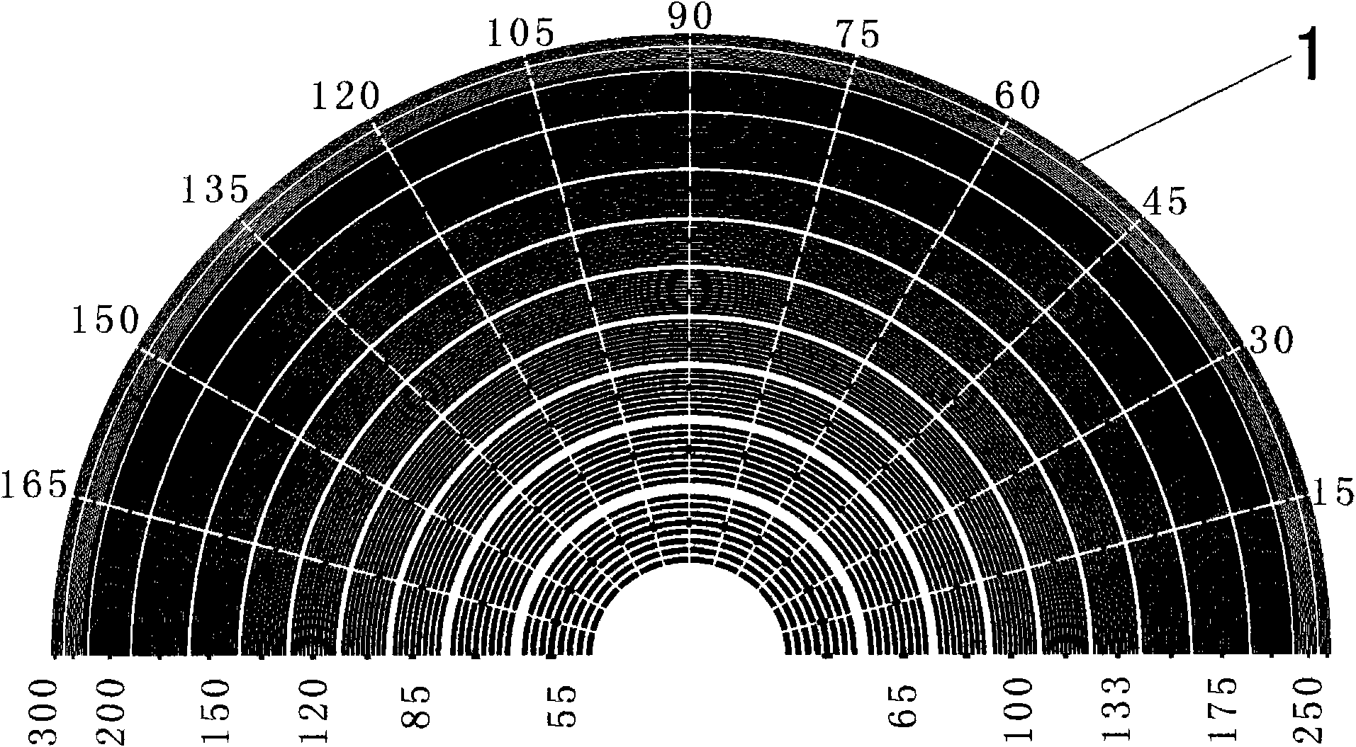 Method for testing screen line number and screen angle for printed matter