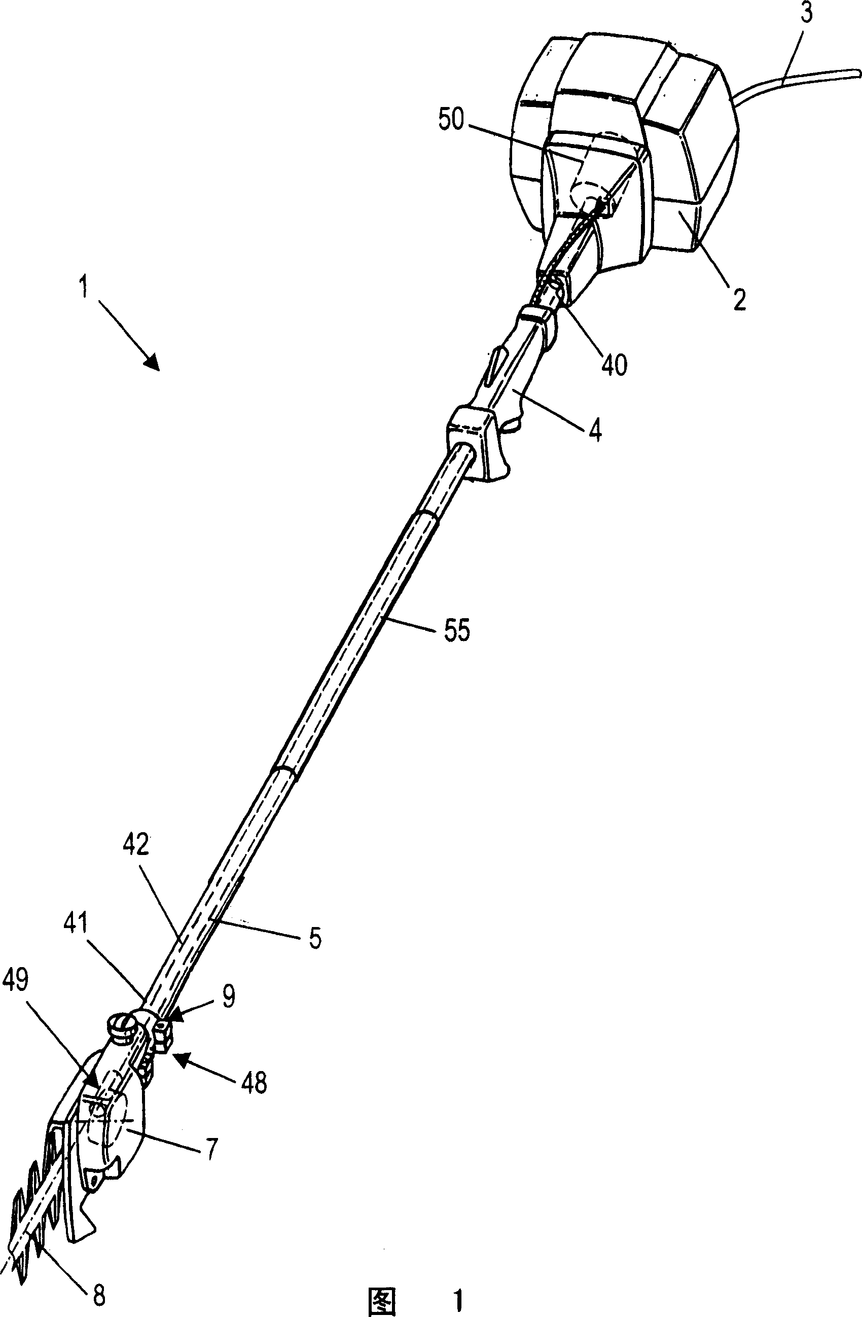 Manually guided implement