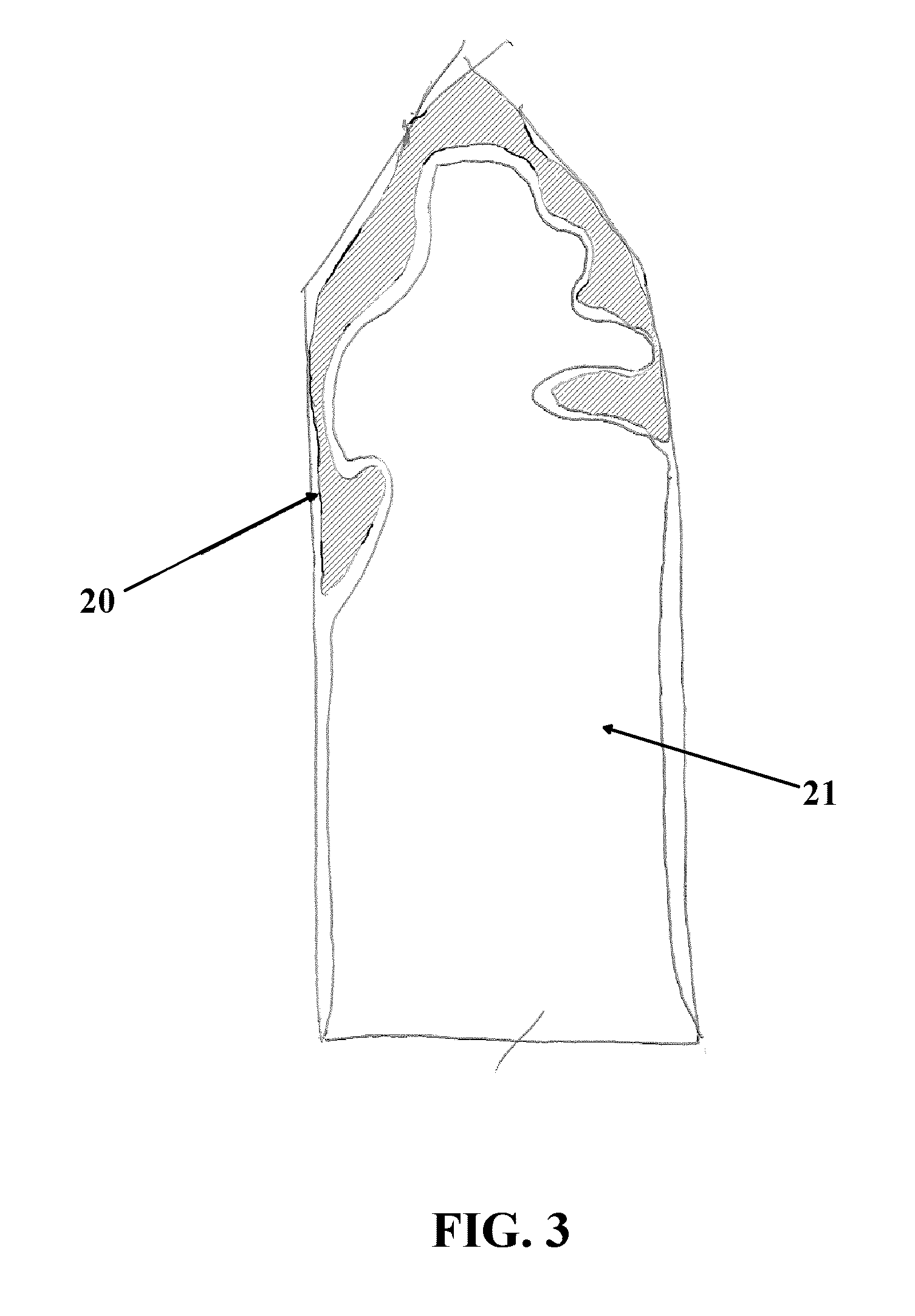 Squeezable partition bottle and bag assembly