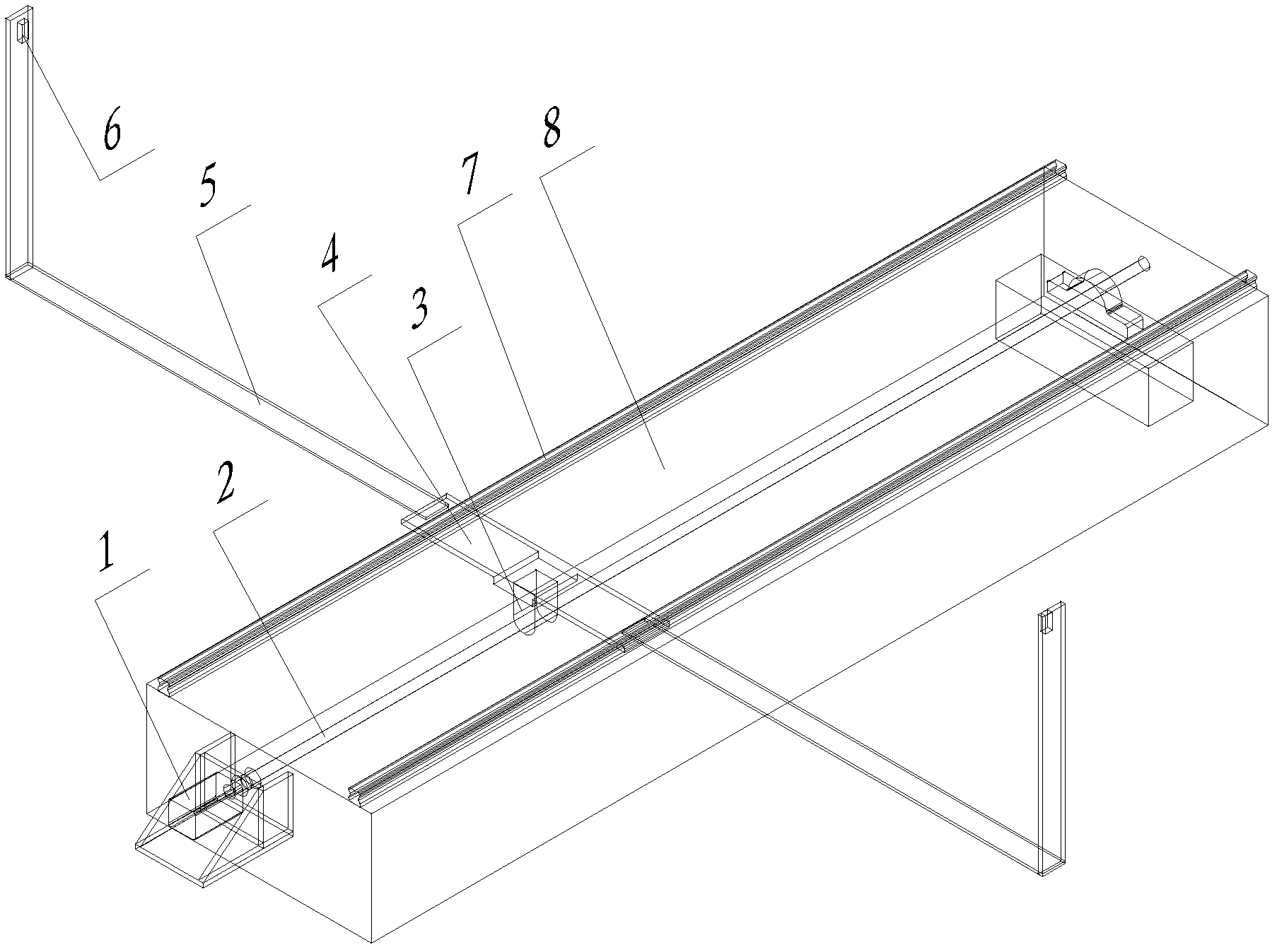 Pipe material length automatic measurement devices and measurement method thereof