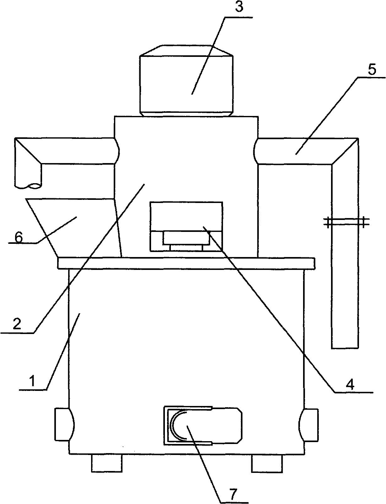 Combustion furnace for household garbage