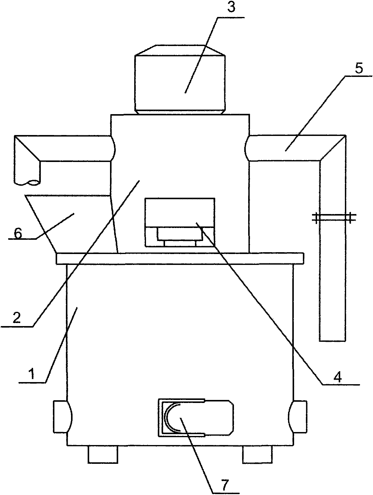 Combustion furnace for household garbage