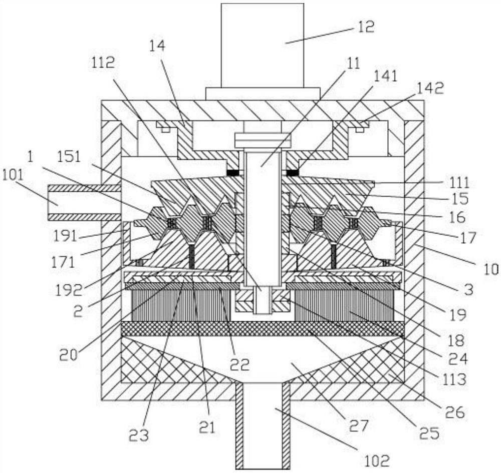 Stirring tank device with anti-blocking device for papermaking and pulping