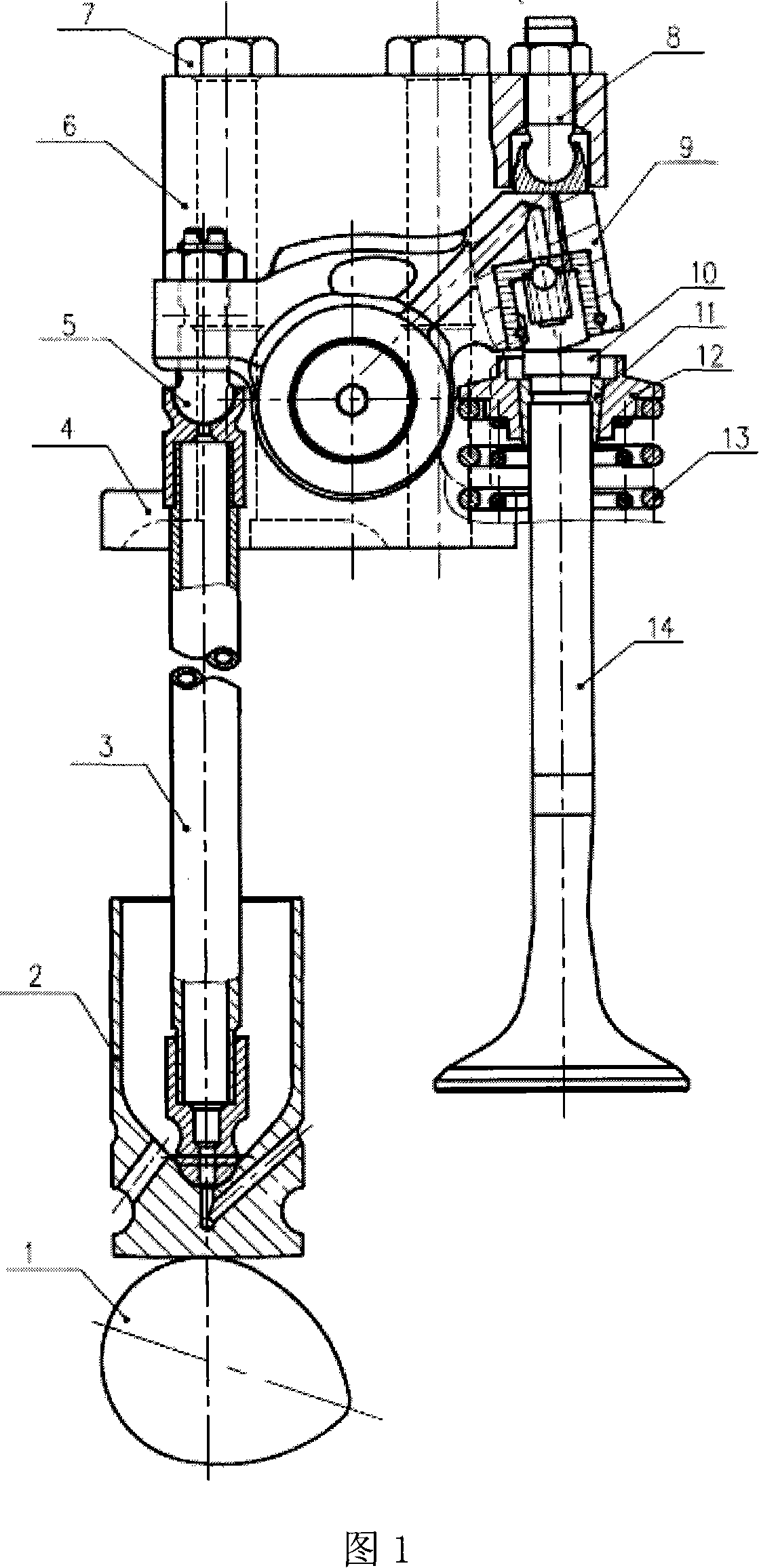 Exhaust valve braking device