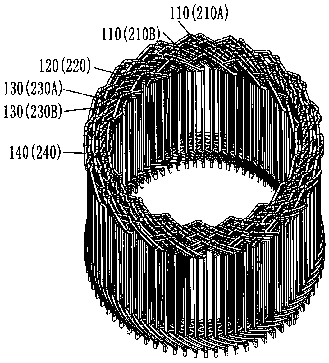 Motor stator and motor