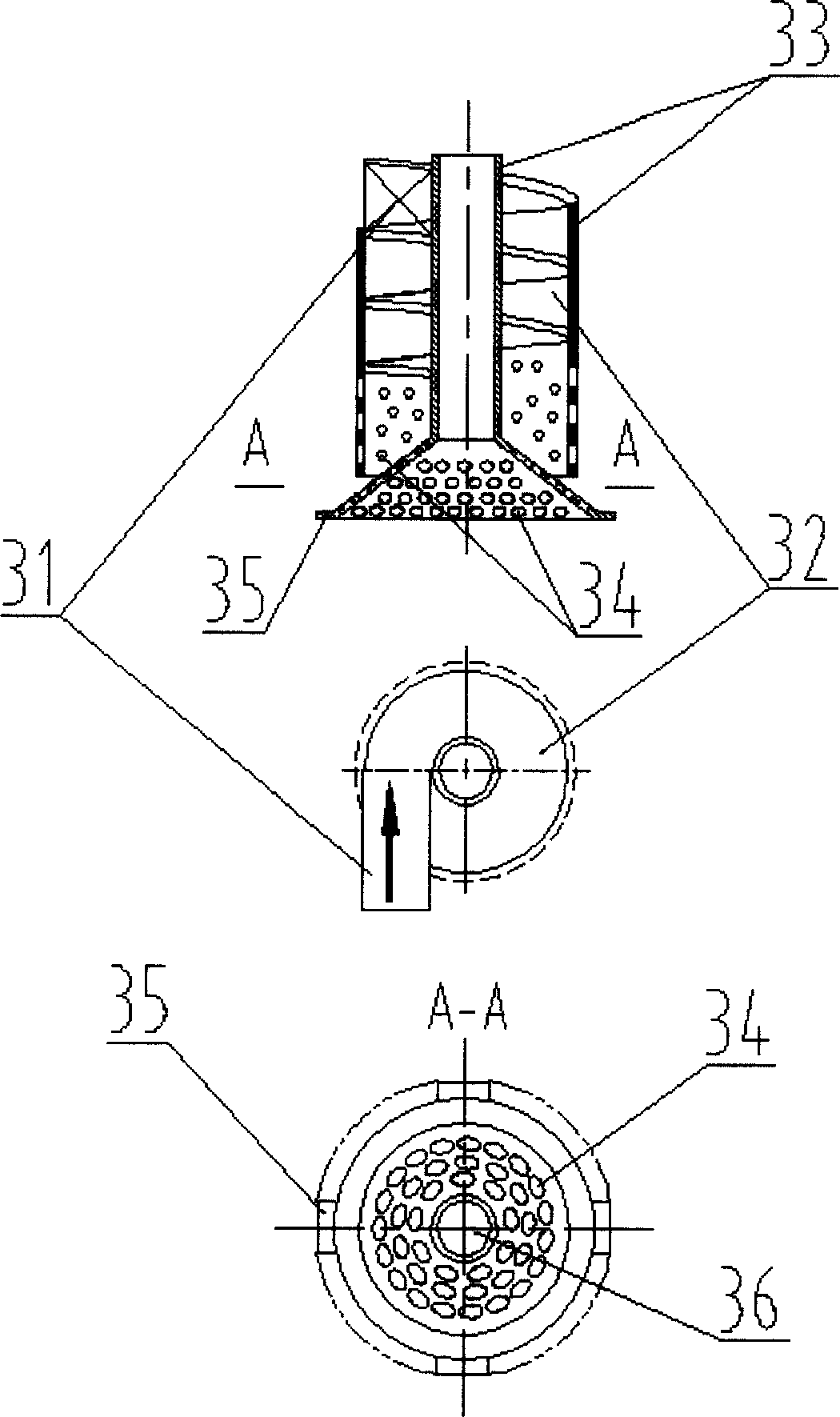 Automatic metering device for oil, water and gas three-phase flow