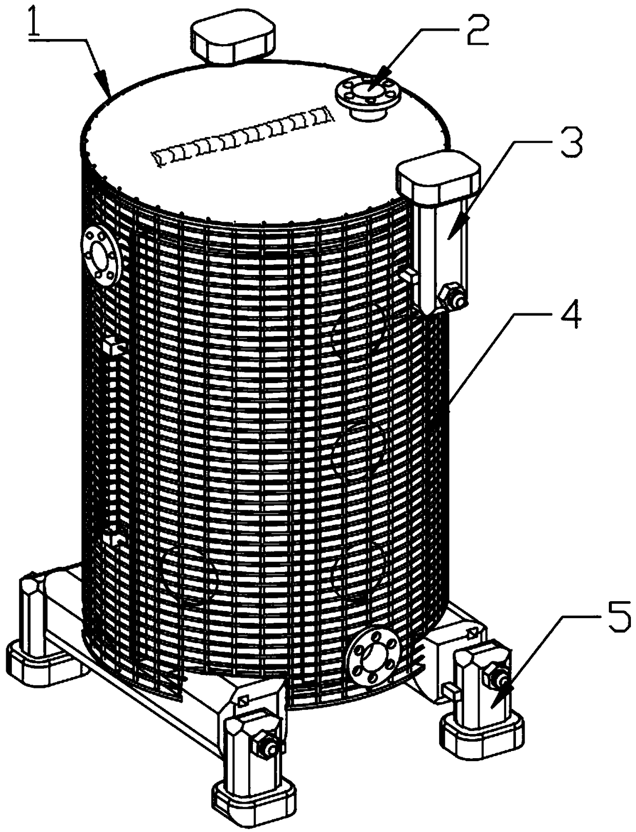 Lye tank device