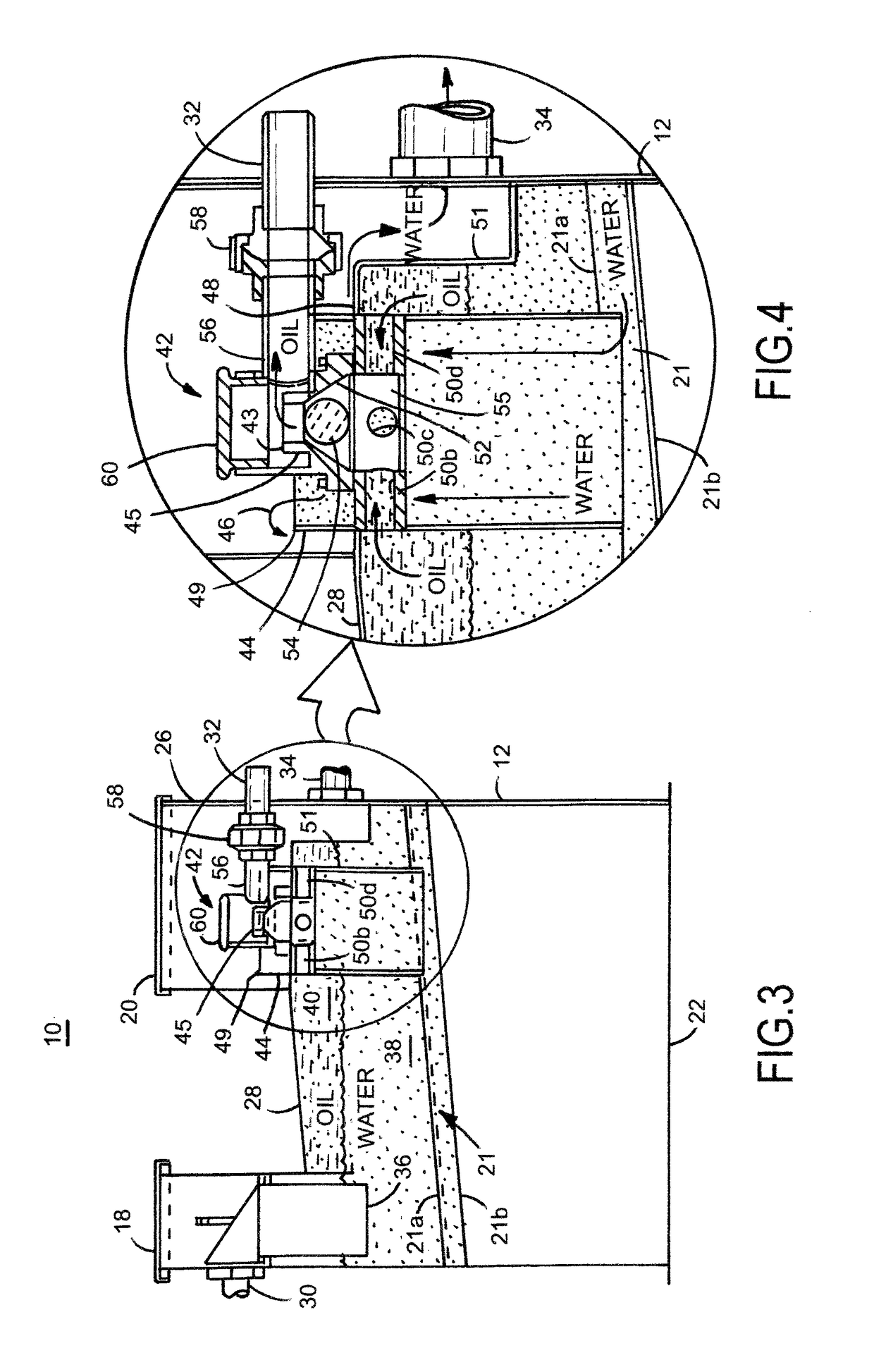 Immiscible liquid separator for marine vessels