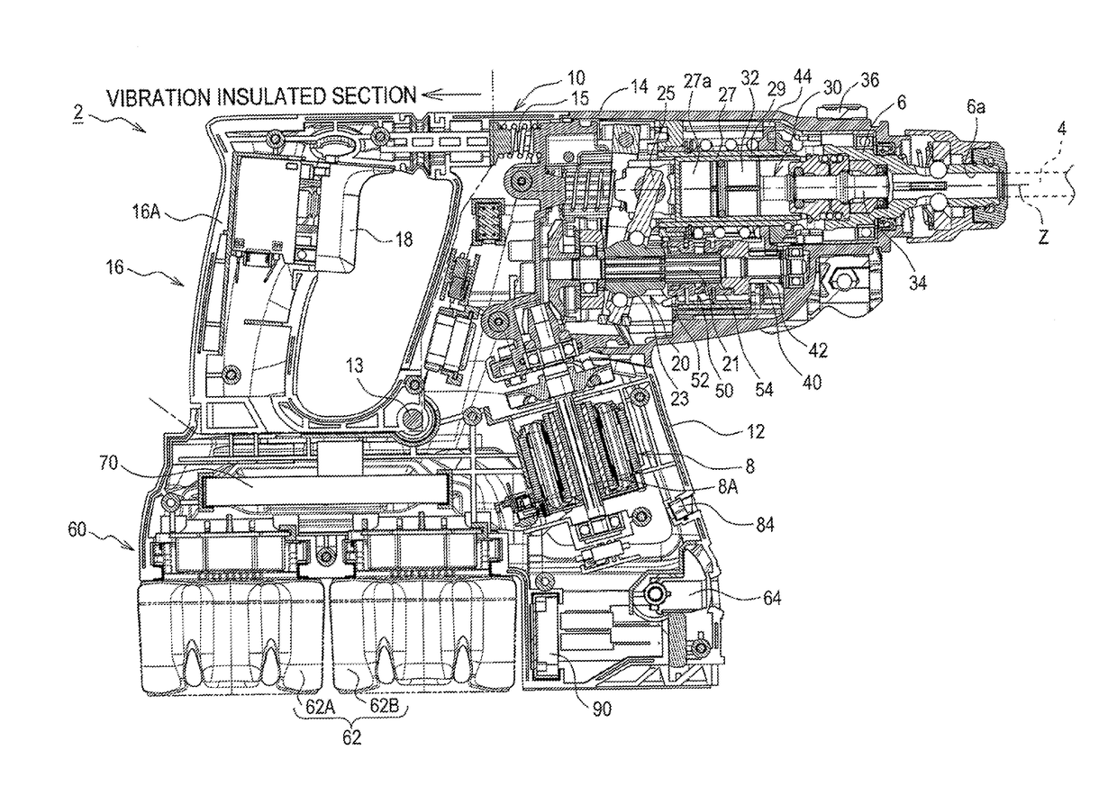 Electric power tool and method of assembling electric power tool