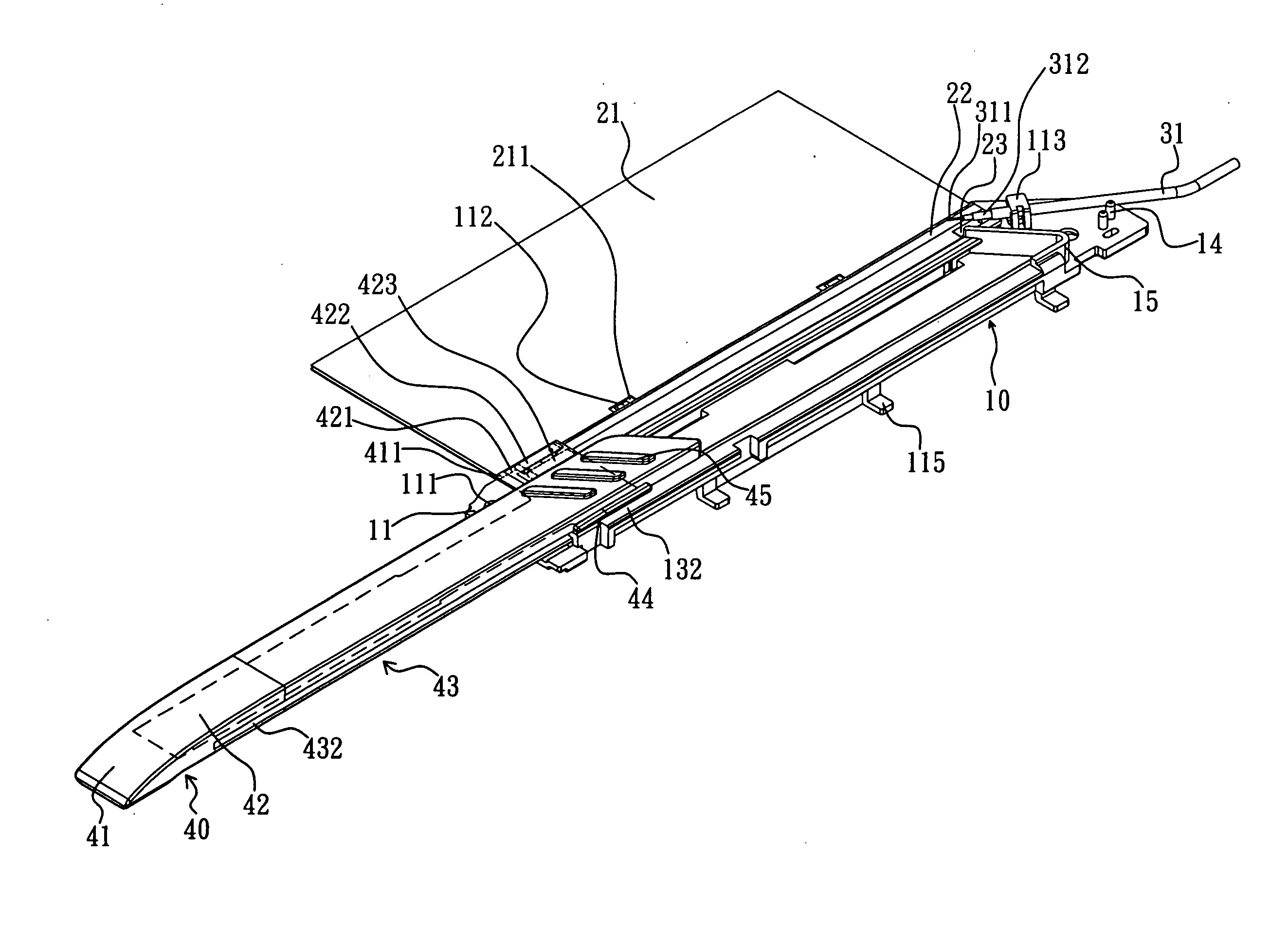 Stretchable antenna assembly and notebook computer with the antenna assembly thereof