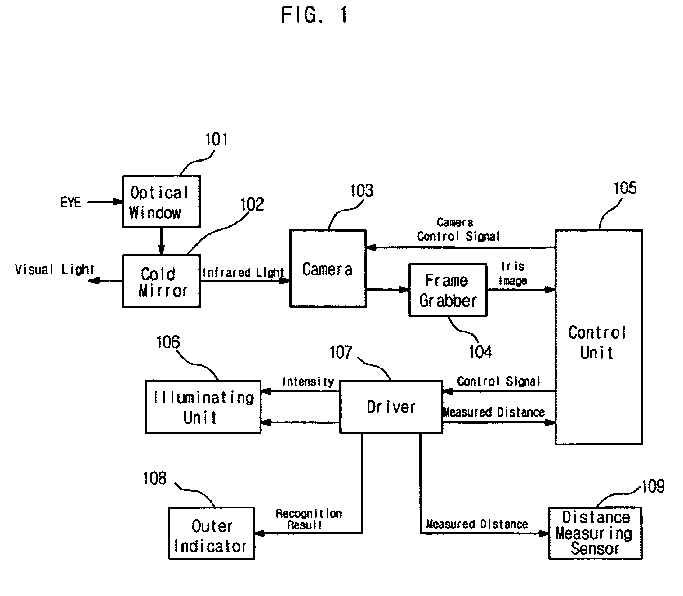 Apparatus for focusing iris images of both eyes