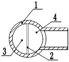 Heating body with water inlet loop air exhausting device