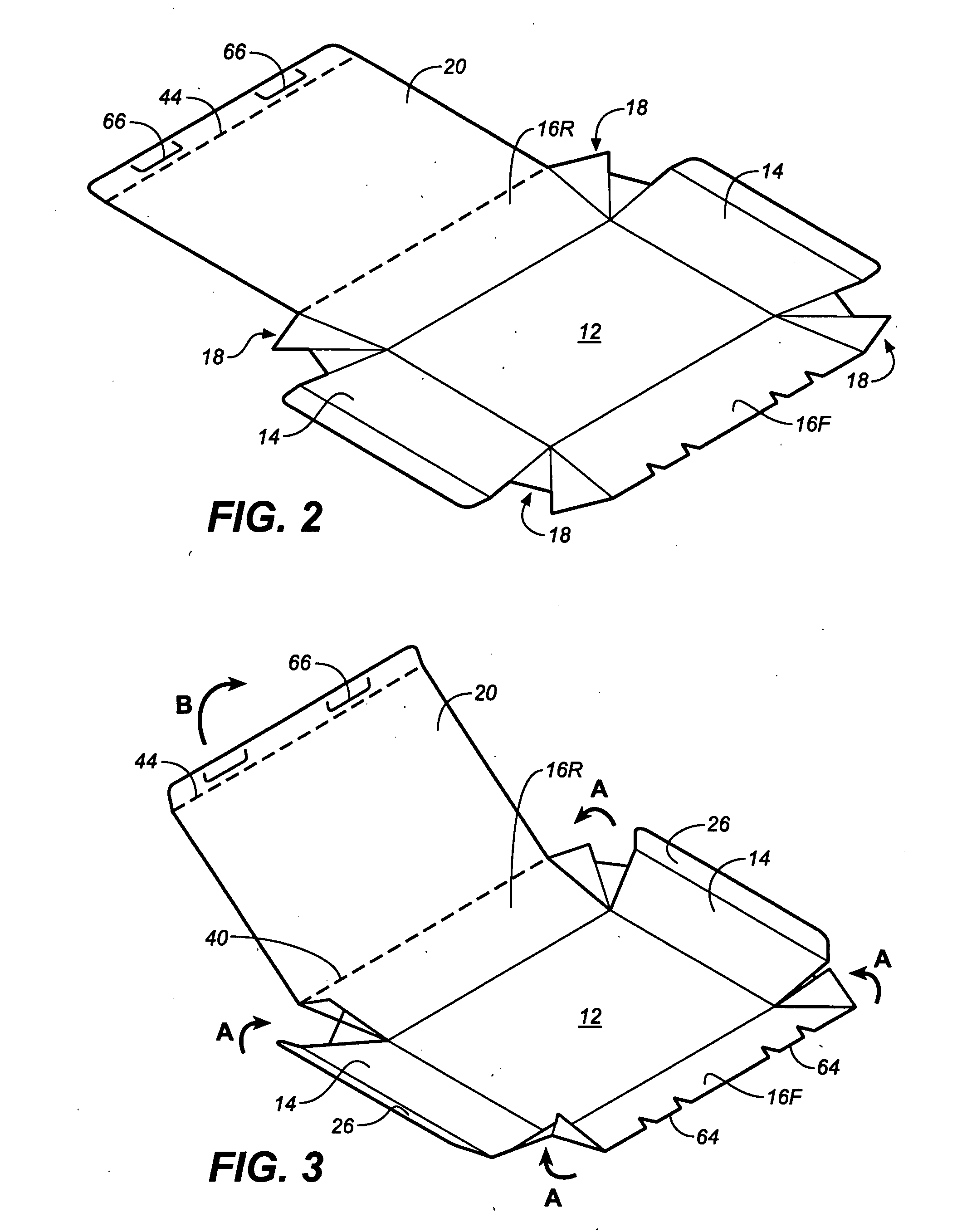 Folded food carton