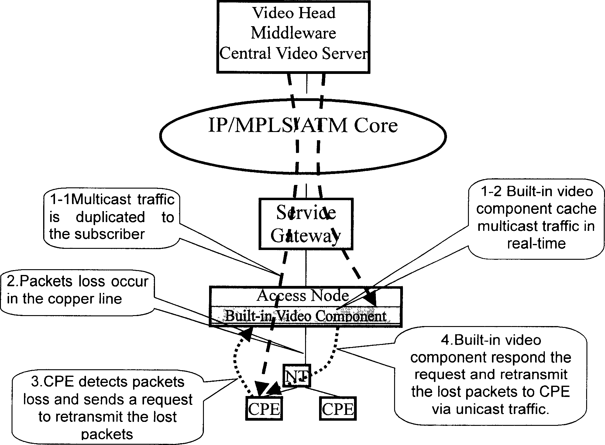 Broadband access device and its application