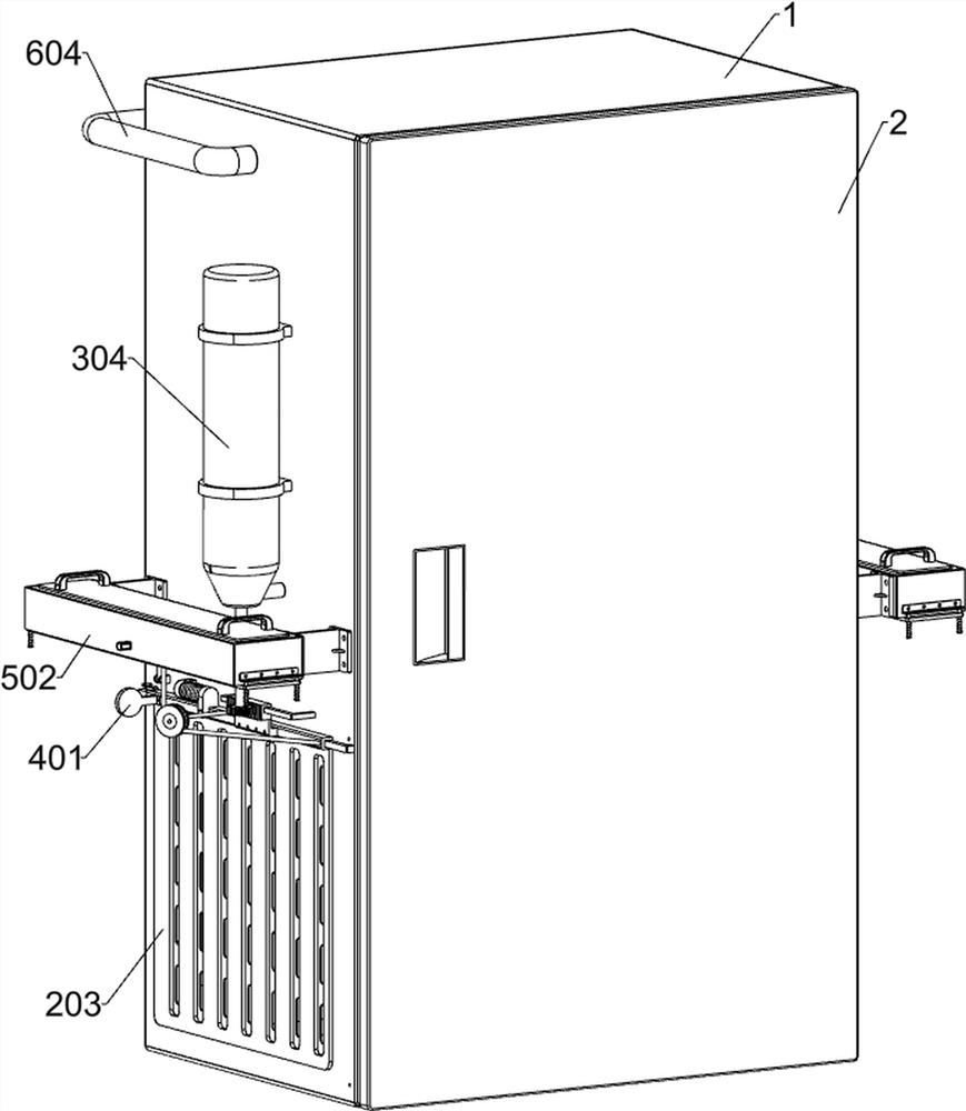 Electric power cabinet emergency protection device with fireproof and flame-retardant functions