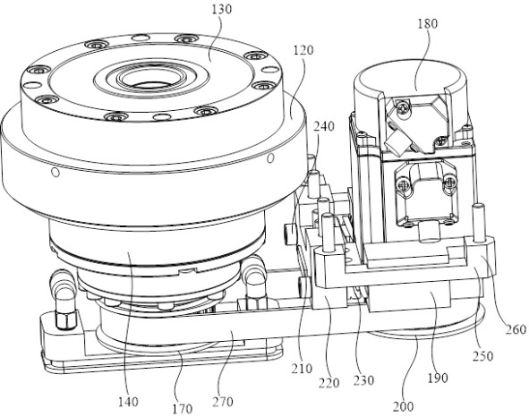 The installation method of the pulley installation structure of the CNC turntable