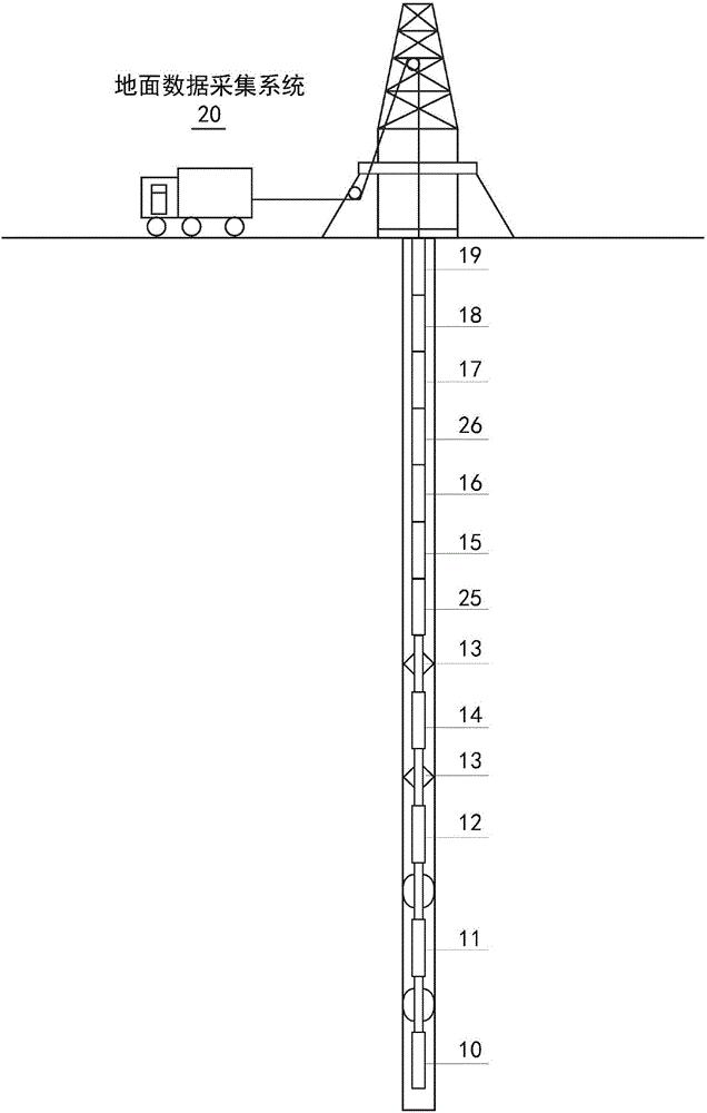 Oil pipe and casing pipe comprehensive flaw detection system