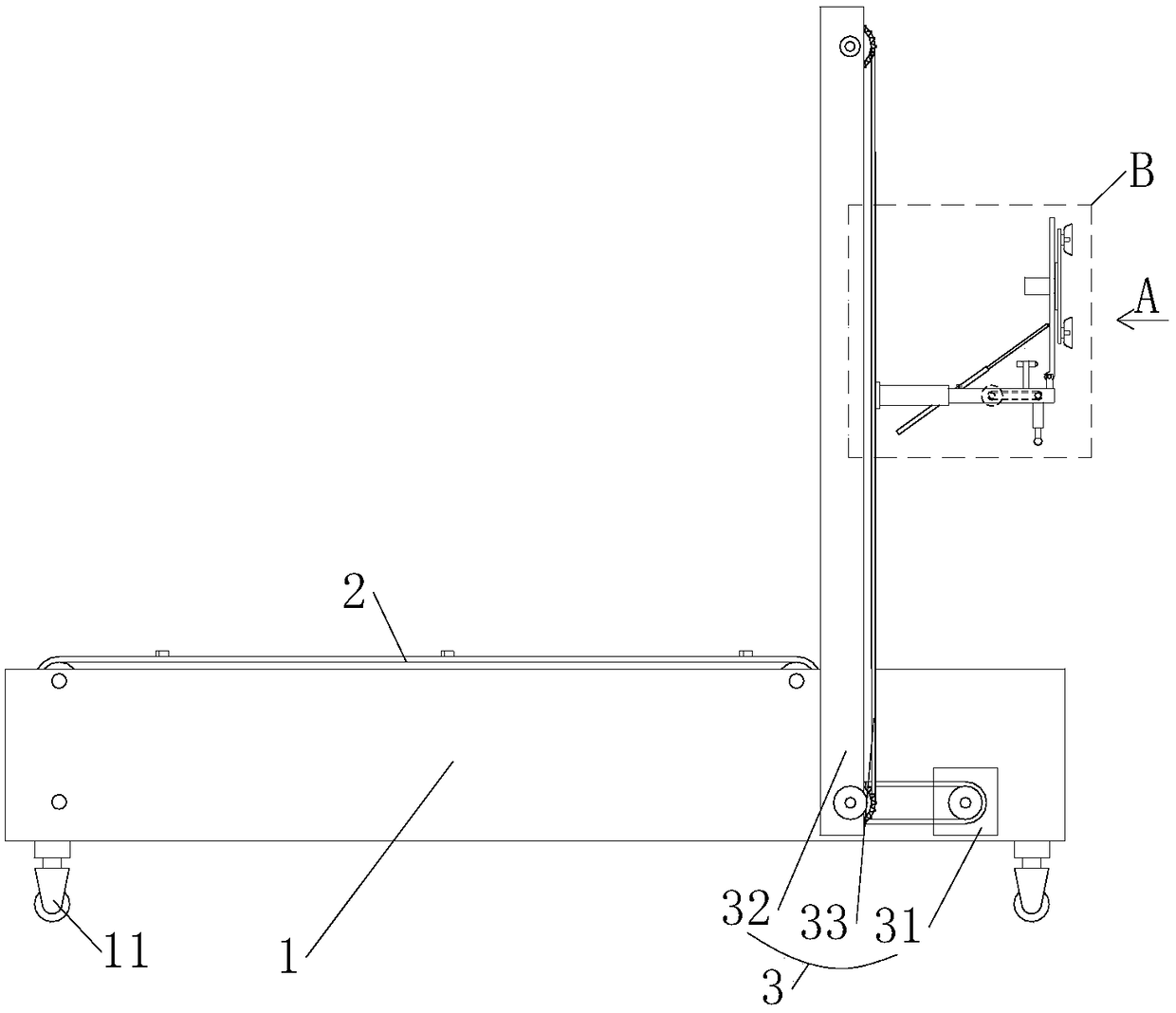 Wall brick tiling device for building