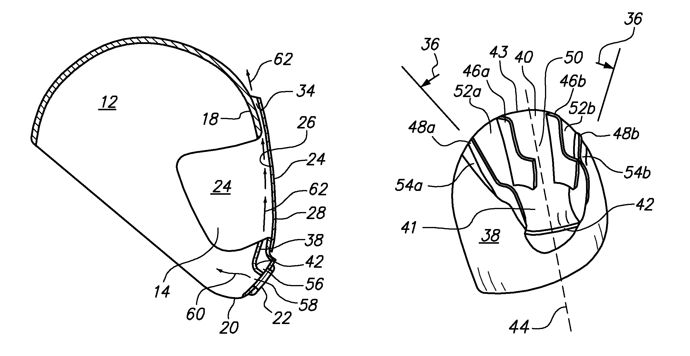 Skydiving helmet with anti-fog system