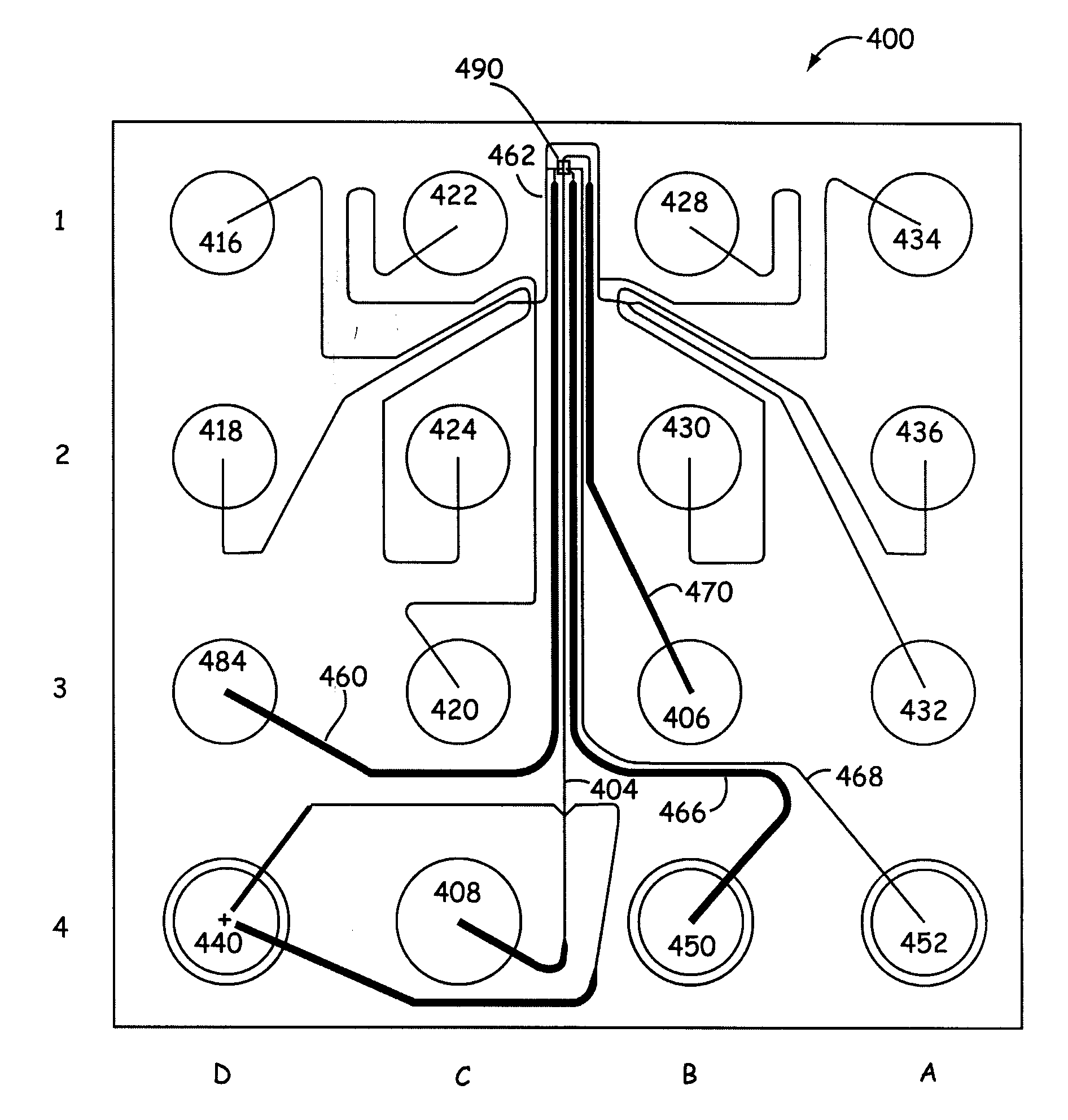 Microfluidic device with controlled substrate conductivity