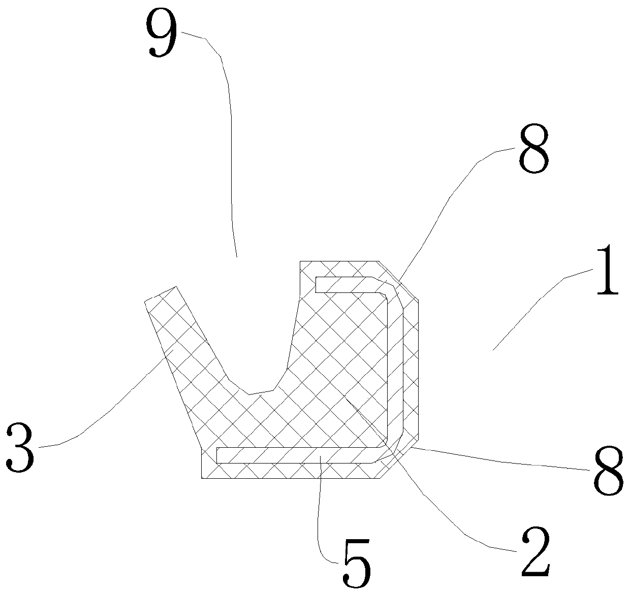 End face sealing structure for motor and stator of hub motor