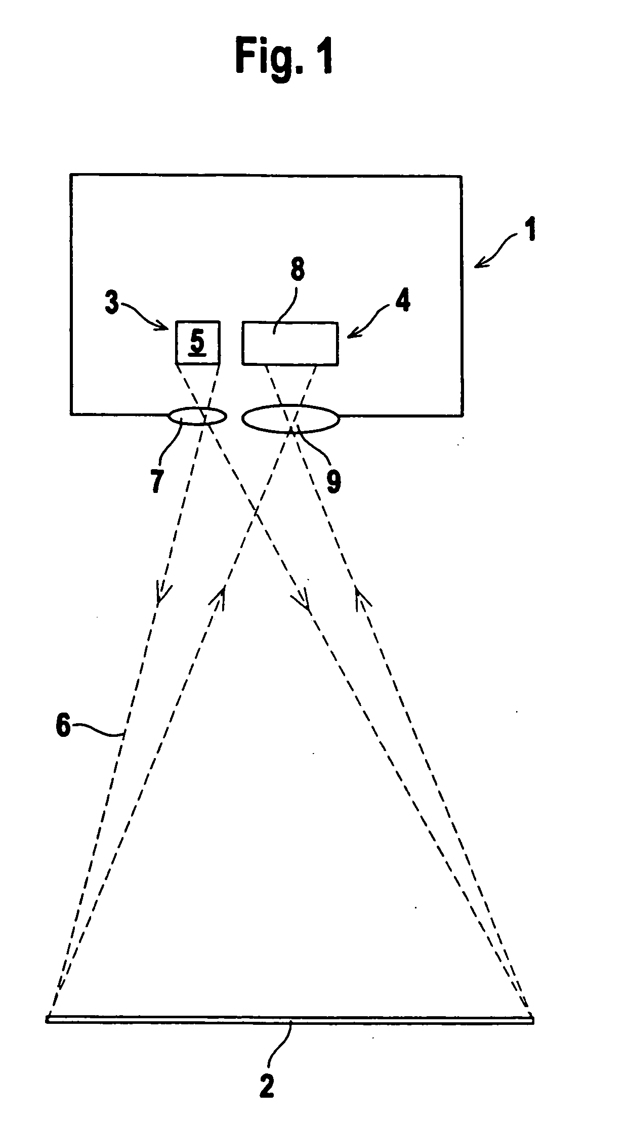 Device for monitoring an area of coverage on a work tool