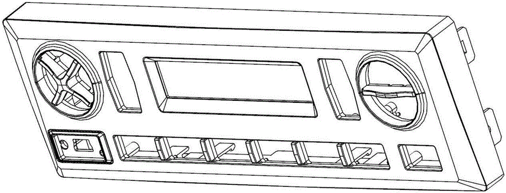 Car audio panel injection mold