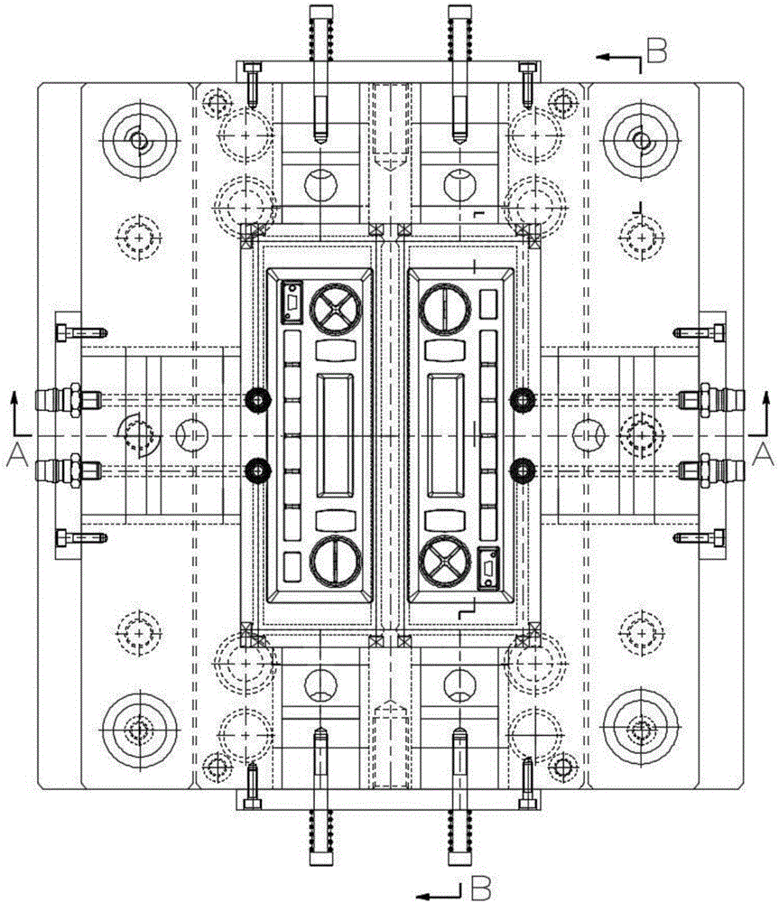 Car audio panel injection mold