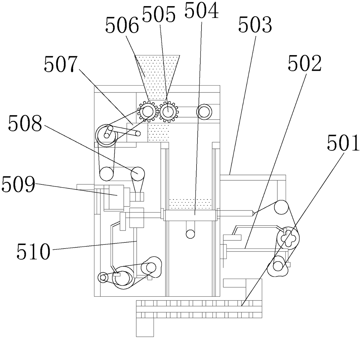 Automatic hay cutter for livestock breeding