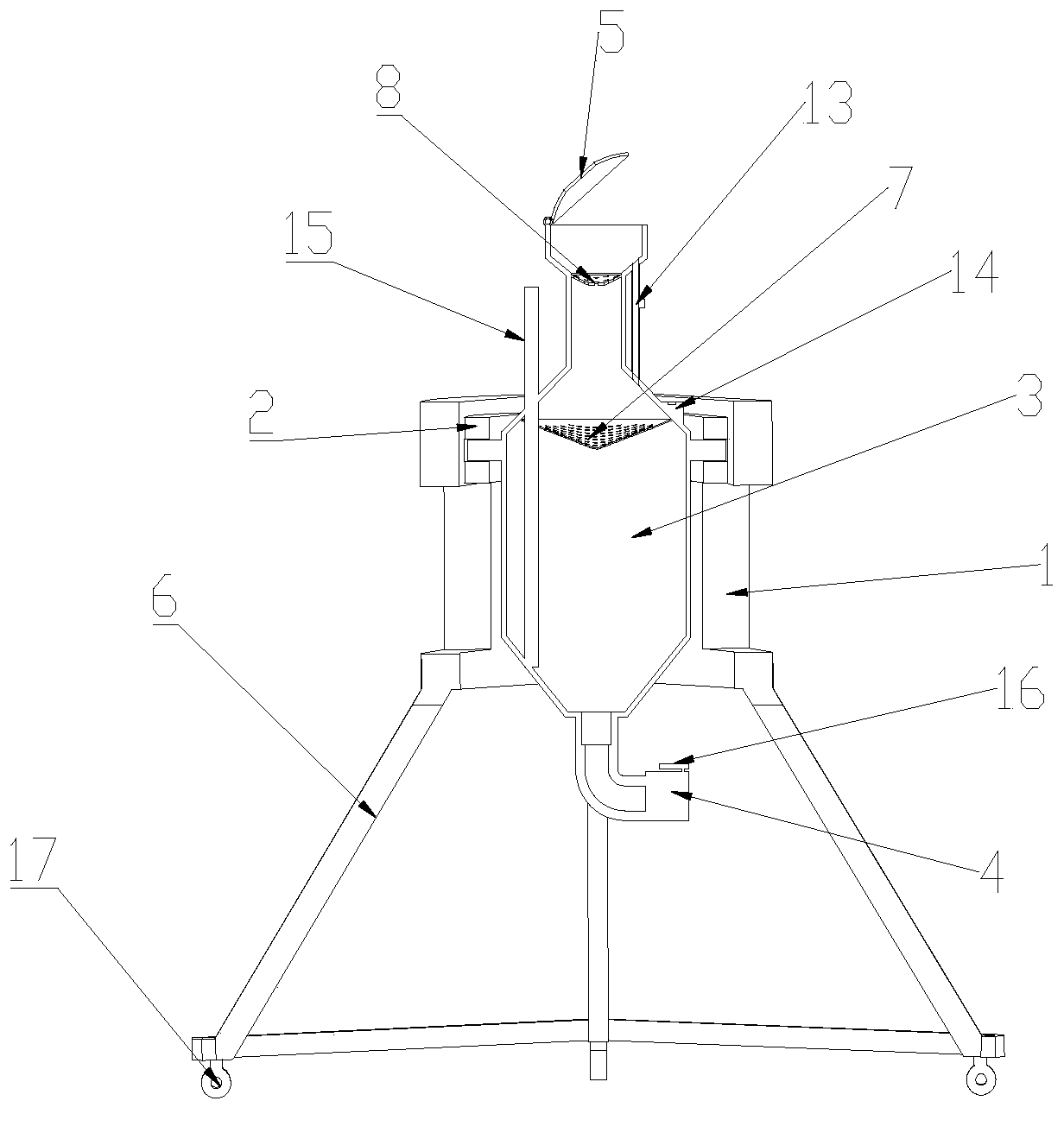 Automatic horizontal defoaming standard metal measuring vessel