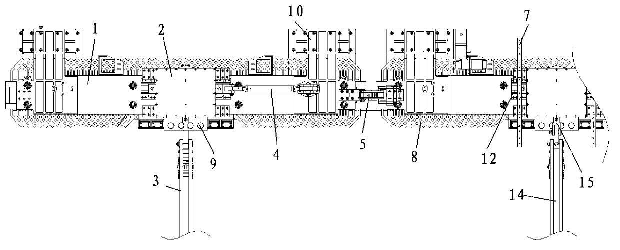 Walking mechanism for middle/low-speed maglev vehicles