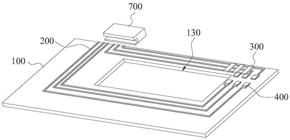 Electronic component packaging structure of IML touch film and manufacturing method of electronic component packaging structure