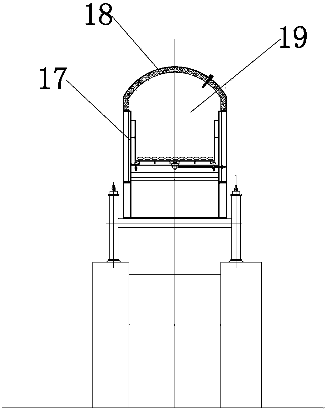 Continuous ore reduction and hot-charging steelmaking device