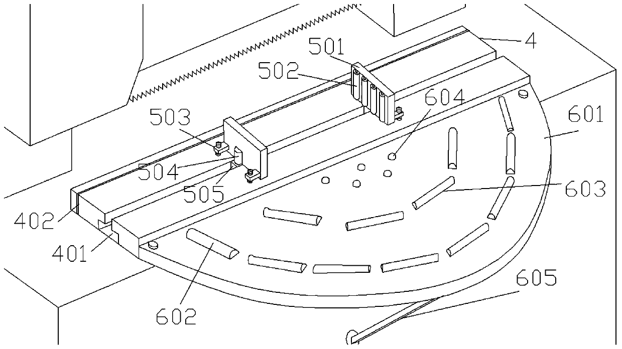 Horizontal band sawing machine with automatic feeding device