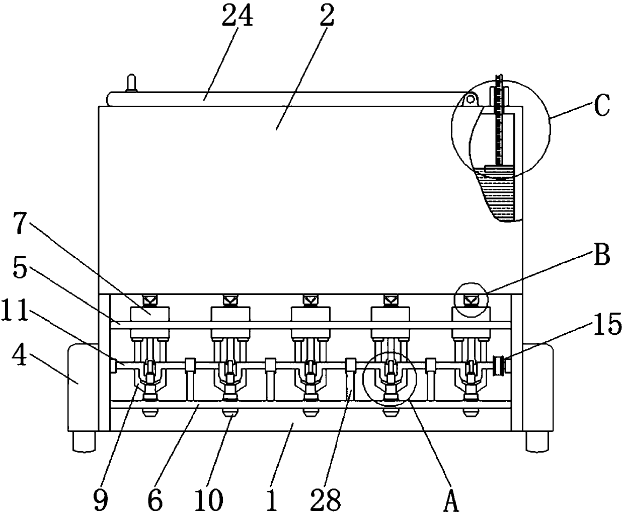 Device and method for spreading asphalt structure