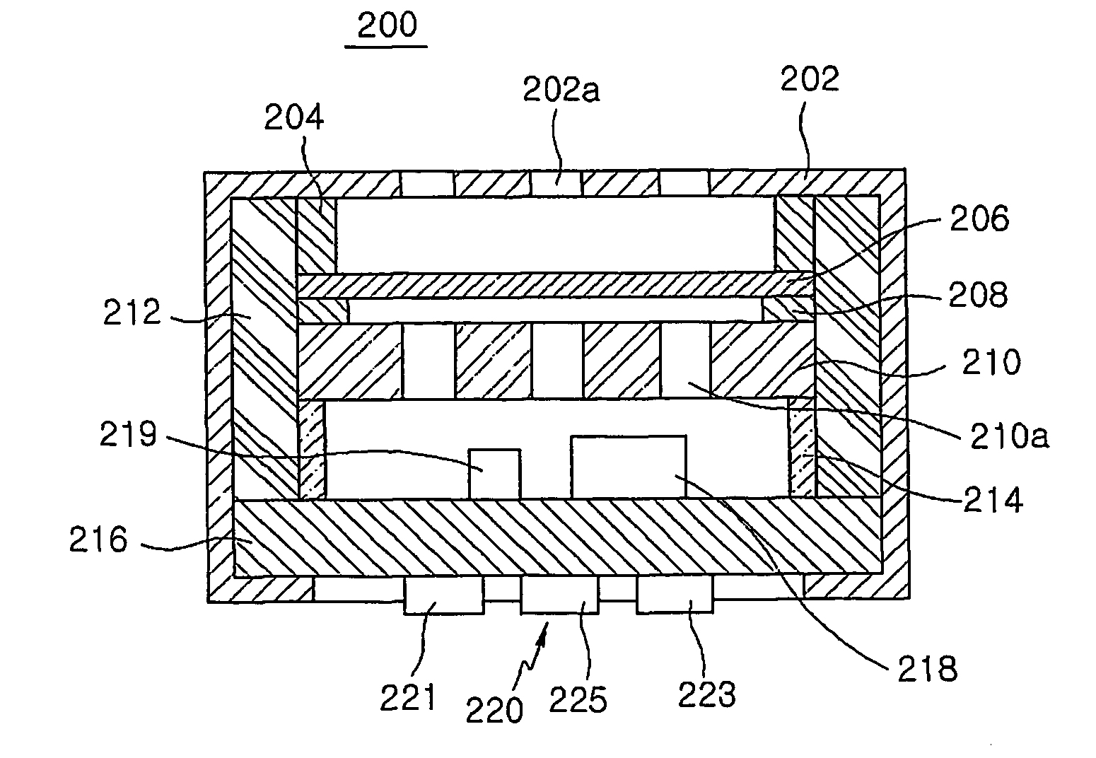 Surface mountable electret condenser microphone