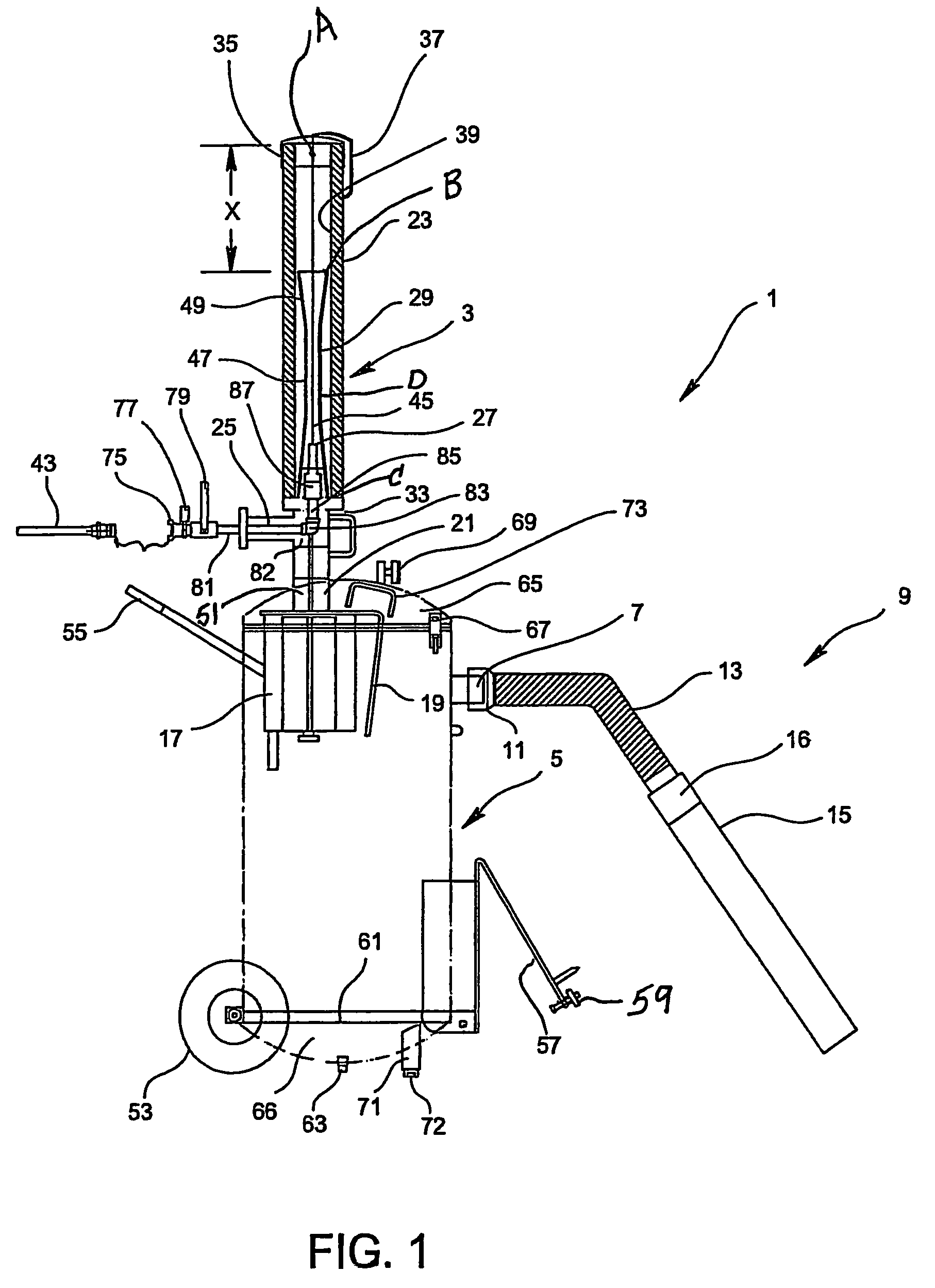 Air powered vacuum apparatus