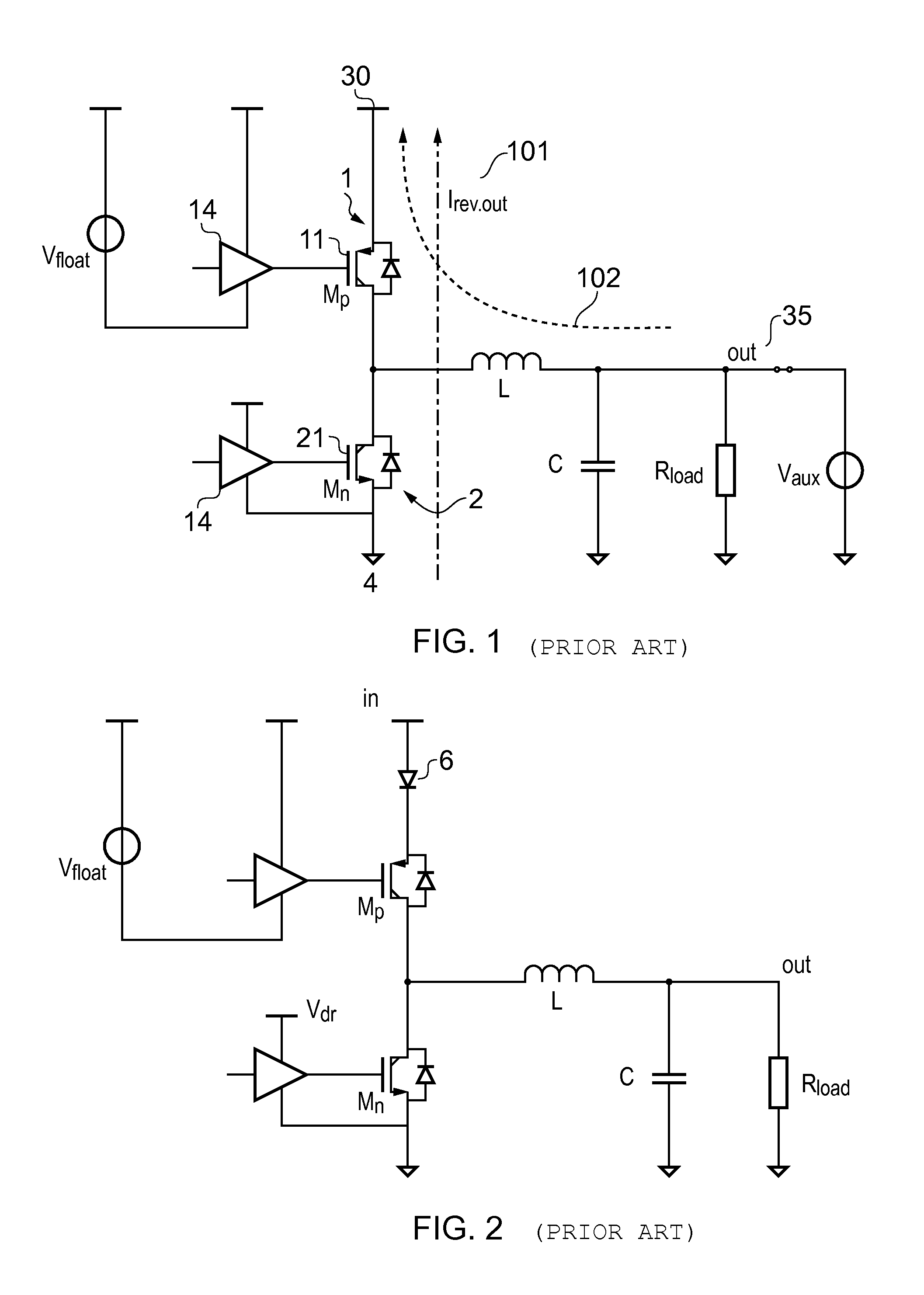 Buck converter with reverse current protection, and a photovoltaic system