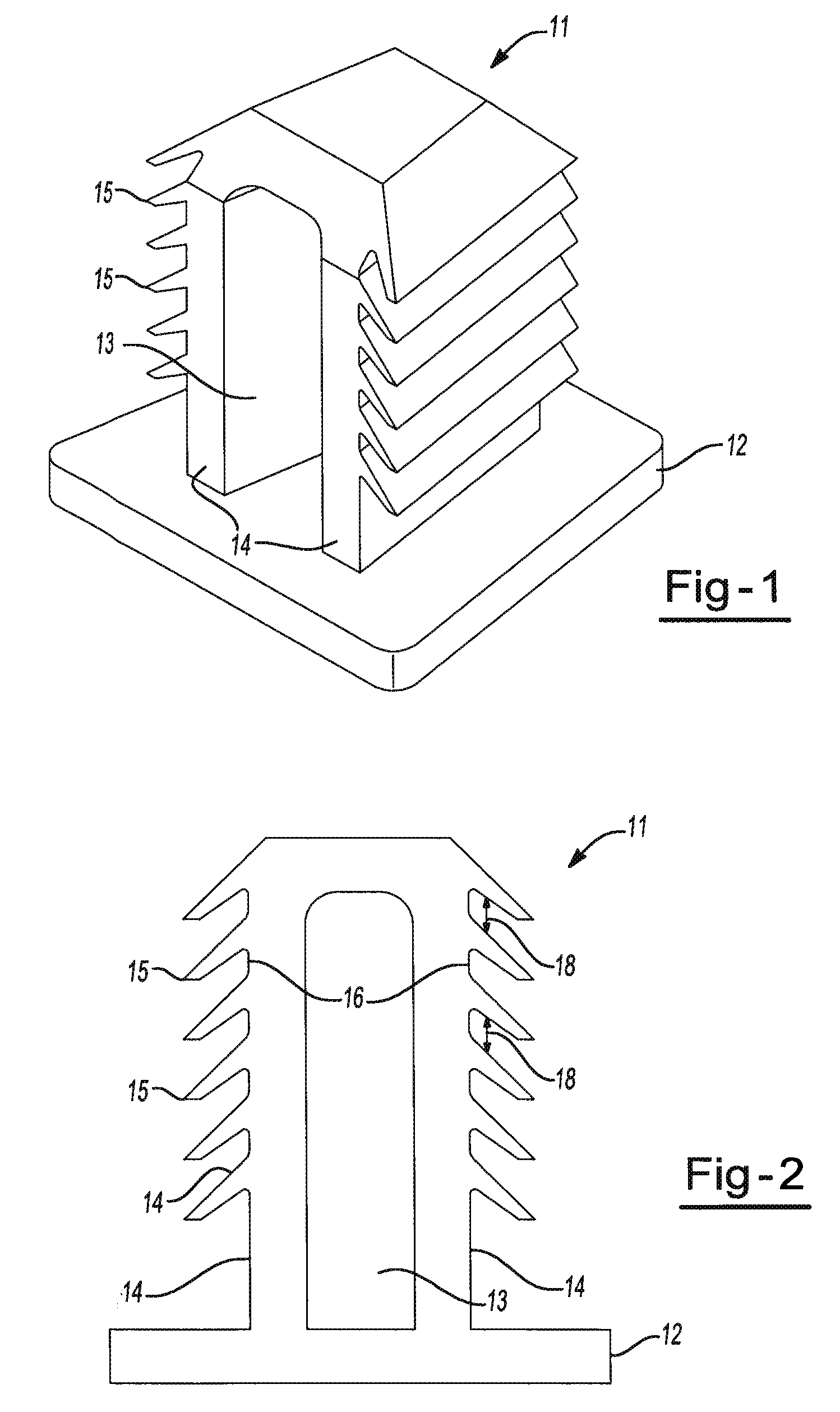 Push-pin fastening system