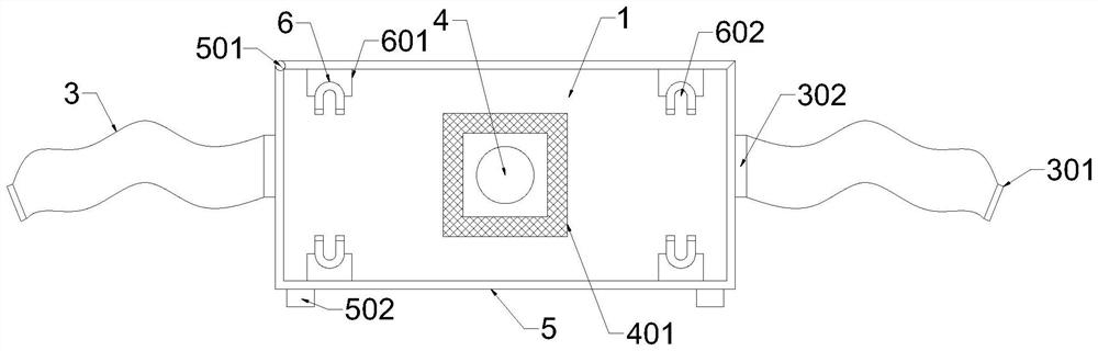 Device for clearing metal scrap iron inside after electronic component processing