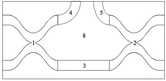 Asymmetrical phase-adjustable Mach-Zehnder interferometer and preparation method thereof