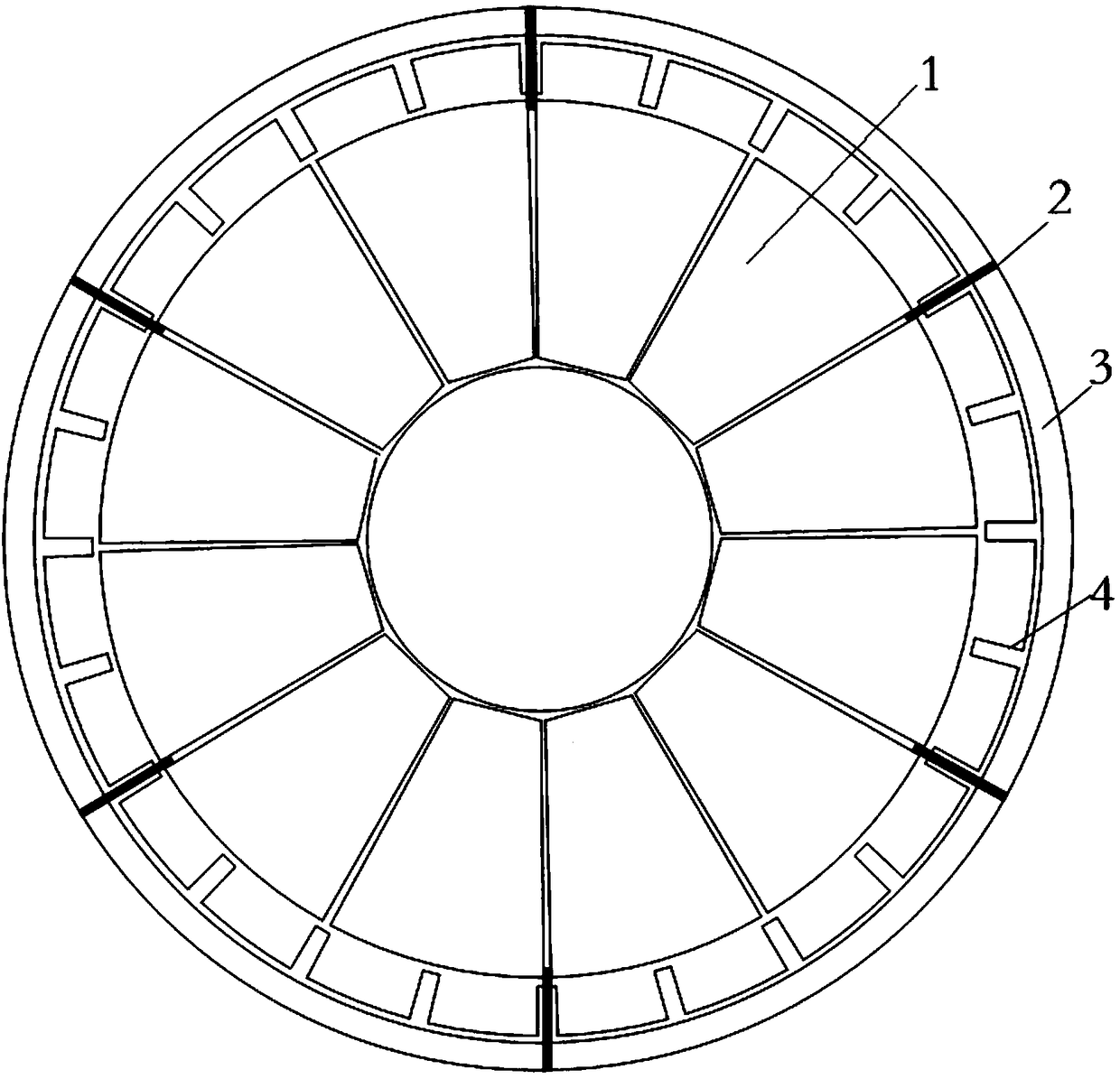 Driving structure of travelling wave micro motor